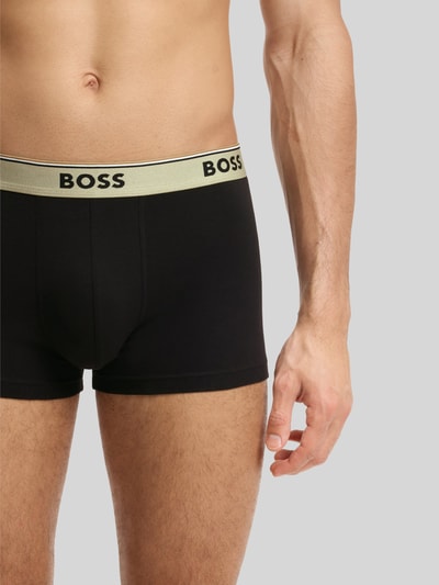BOSS Obcisłe bokserki z mieszanka bawełny w zestaw 3 szt. Czarny 2