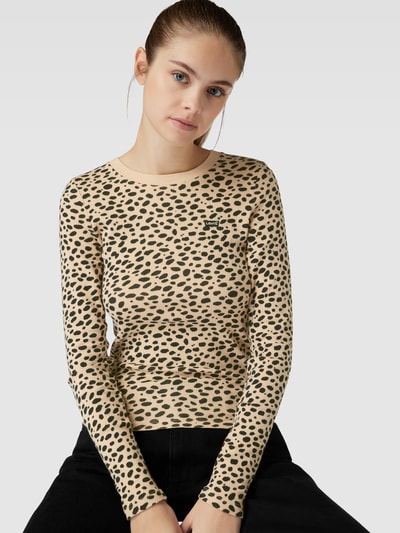 Levi's® Longsleeve mit Animal-Print Sand 3