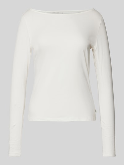 QS Longsleeve mit U-Boot-Ausschnitt Weiss 2