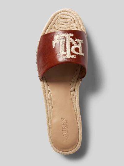 Lauren Ralph Lauren Espadrilles in gevlochten look, model 'POLLY' Cognac - 3