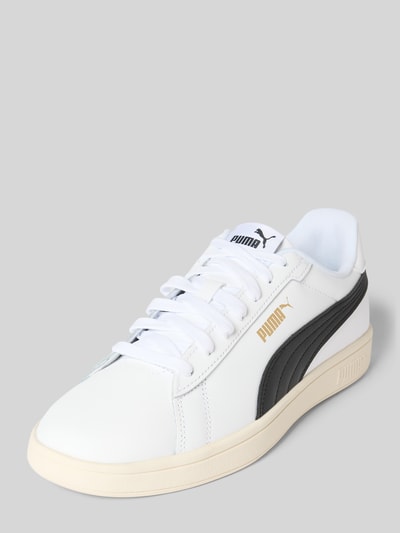 PUMA Sneaker aus Leder mit Schnürung Modell 'Smash 3.0' Weiss 1