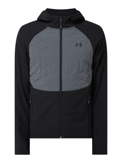 Under Armour Softshell-Jacke mit Kontrasteinsatz  Black 2