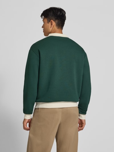 REVIEW Regular Fit Sweatshirt aus Baumwoll-Mix Dunkelgruen 5