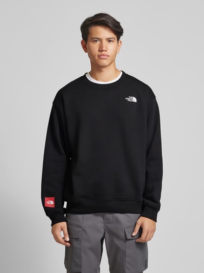 The North Face Sweatshirt met labelprint, model 'AXYS' Zwart - 4