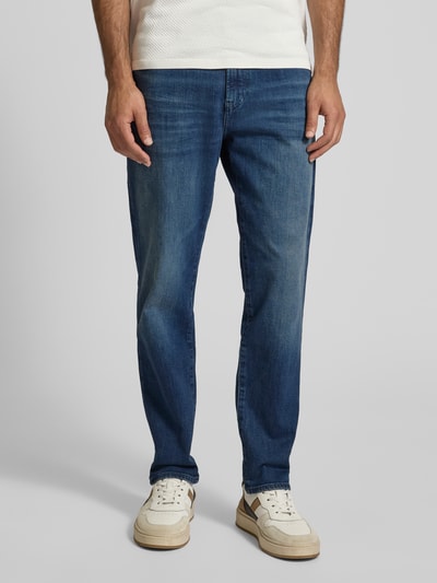 BOSS Orange Slim Fit Jeans aus Baumwoll-Mix Modell 'REMAINE' Jeansblau 4