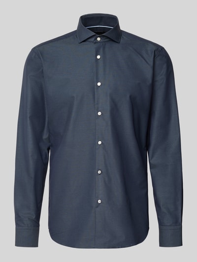 BOSS Regular Fit Businesshemd aus reiner Baumwolle Modell 'H-JOE-SP' Marine 2
