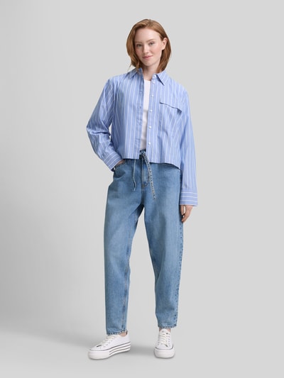 Tom Tailor Denim Jeansy Barrel z czystej bawełny model 'ADEA' Jeansowy niebieski melanż 1