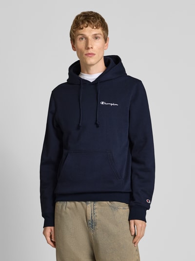 CHAMPION Bluza z kapturem z wyhaftowanym logo Granatowy 4