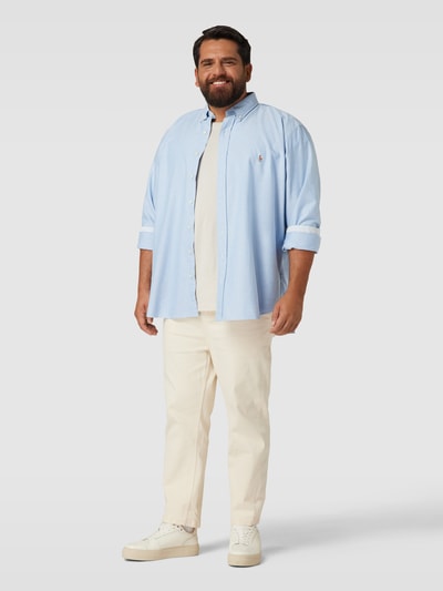 Polo Ralph Lauren Big & Tall PLUS SIZE Freizeithemd mit Button-Down-Kragen Bleu 1