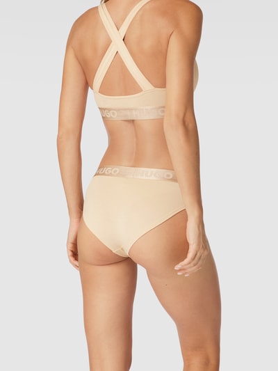 HUGO Slip mit Logo-Bund Beige 4