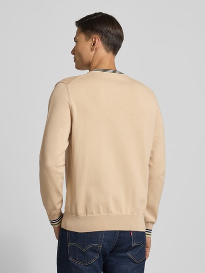 Lacoste Regular fit gebreide pullover van zuiver katoen Beige - 5