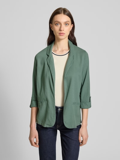 Vero Moda Żakiet o kroju regular fit z mieszanki wiskozy i lnu model ‘JESMILO’ Limonkowy 4