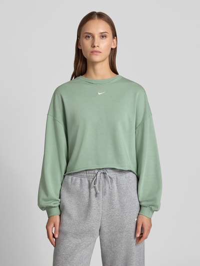 Nike relaxed fit pullover met gestikt logo model 'Chill' Kaki - 4