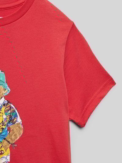 Polo Ralph Lauren Teens T-shirt z nadrukiem z logo Pomarańczowy 2