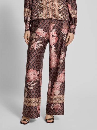 Neo Noir Stoffen broek met elastische band, model 'Lunet' Zwart - 4