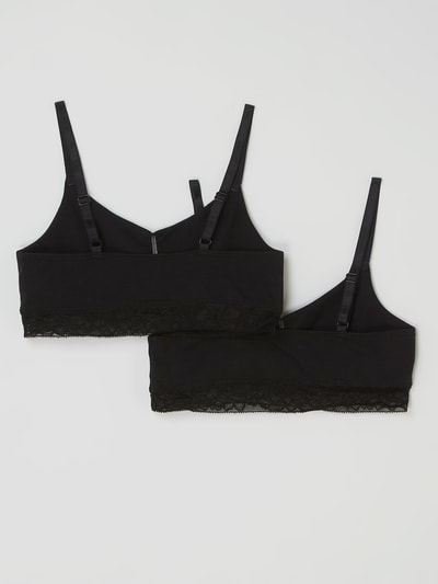 Schiesser Bustier mit Stretch-Anteil im 2er-Pack  Black 3