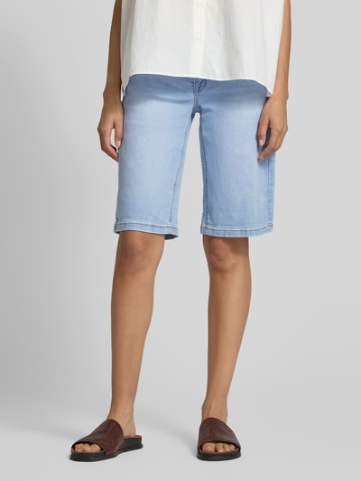 Buena Vista Wide Leg Jeansshorts im 5-Pocket-Design Modell 'Italy' Hellblau 4