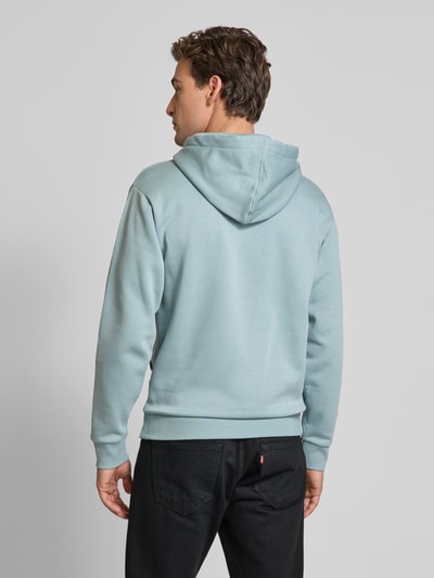 Tom Tailor Denim Regular Fit Hoodie aus Baumwoll-Mix mit Label-Print Hellgrau Melange 5