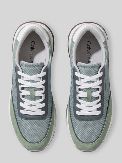 CK Calvin Klein sneakers met logo-applicatie Lichtgroen - 3
