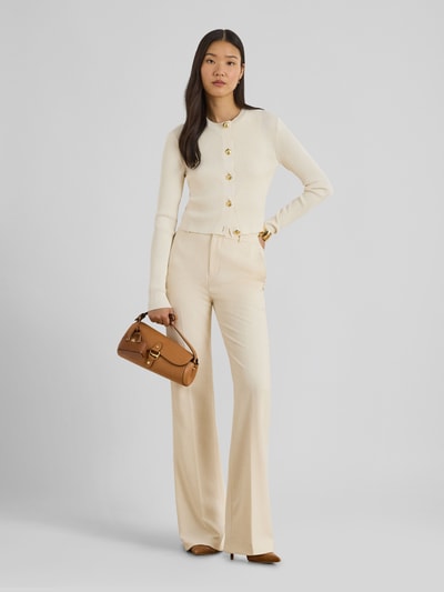 Lauren Ralph Lauren Slim Fit Strickjacke mit Knopf Details Sand 1