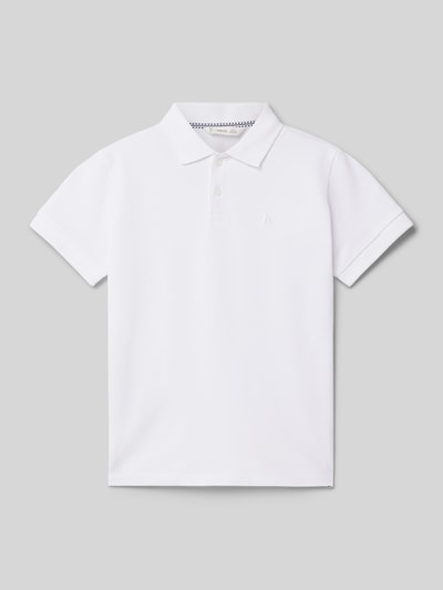 Mango Regular Fit Poloshirt mit Logo-Stitching Modell 'javier' Ecru 1