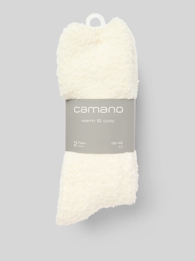 camano Skarpety z elastycznym pasem model ‘Socks cosy sustainable’ w zestawie 2 szt. Piaskowy 3