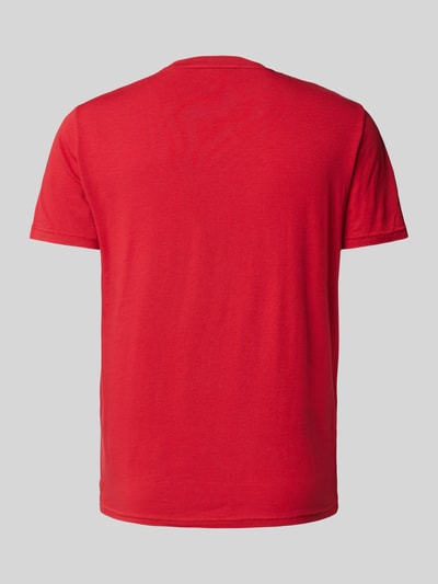 Emporio Armani T-Shirt mit Label-Print Rot 3