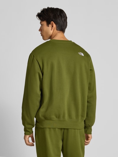 The North Face Sweatshirt met labelstitching Olijfgroen - 5