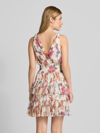 LACE & BEADS Cocktailkleid mit V-Ausschnitt Offwhite 5