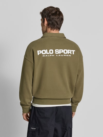 Polo Ralph Lauren regular fit schipperstrui van katoenmix Olijfgroen - 5