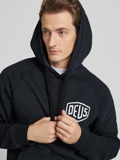 DEUS EX MACHINA Hoodie mit Label-Print Modell 'Venice Address' Black 3