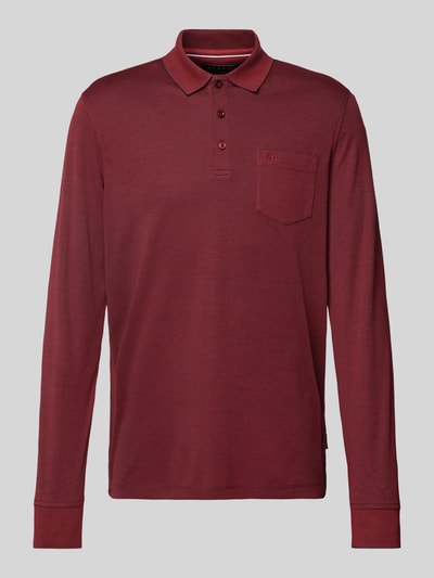 bugatti Poloshirt met borstzak Bordeaux - 2