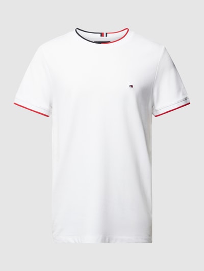 Tommy Hilfiger T-Shirt mit Label-Stitching Weiss 2