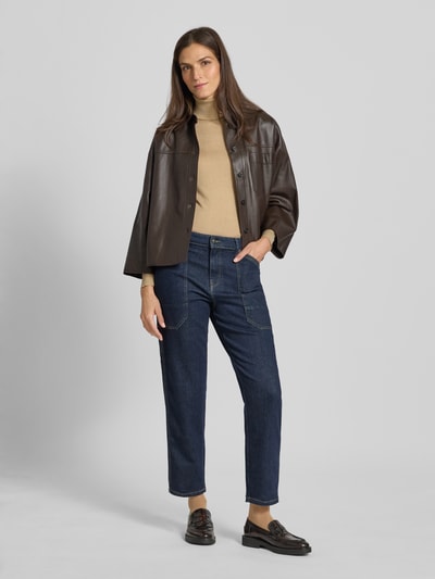 MAC Relaxed Fit Jeans mit Eingrifftaschen Modell 'Iowa Baggy' Dunkelblau 1