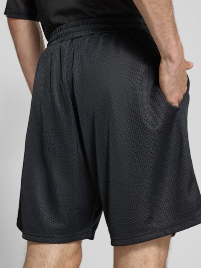 REVIEW Shorts aus Mesh mit Logo-Print Black 3