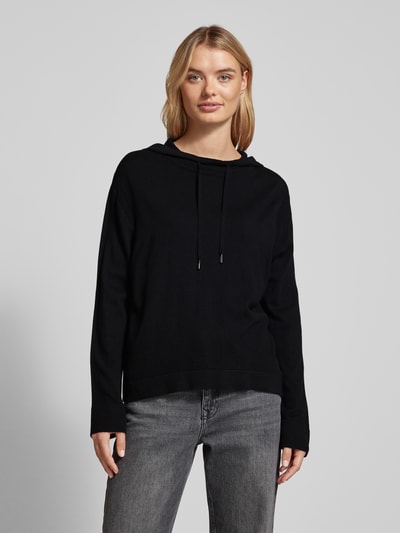 Marc Cain Gebreide pullover met capuchon Zwart - 4