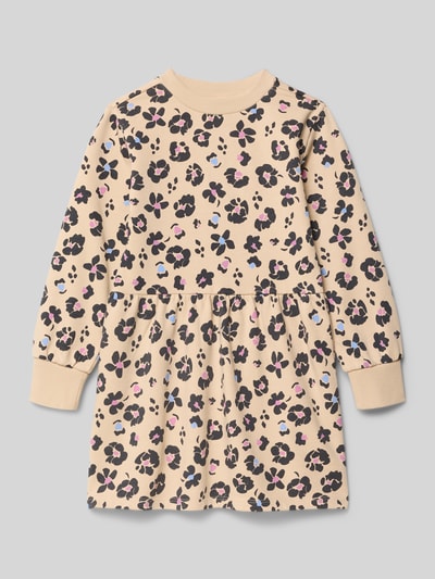 s.Oliver RED LABEL Tailliertes Sweatkleid aus Baumwoll-Mix Ecru 1