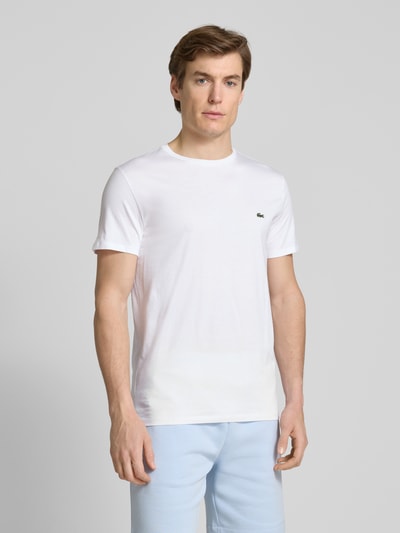 Lacoste T-Shirt mit Rundhalsausschnitt Weiss 4