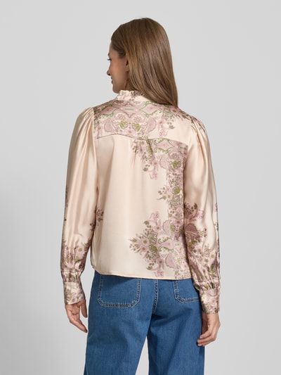 Neo Noir Bluzka o kroju regular fit ze stójką model ‘Massima’ Różowawy 5