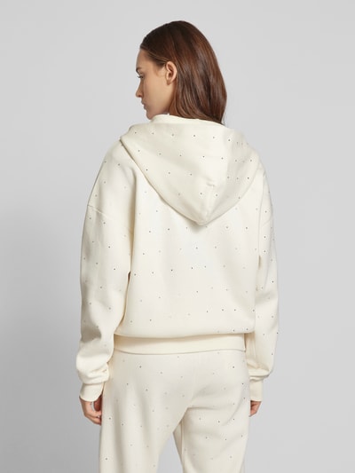 Review Sweatjacke mit Label-Print Offwhite 5