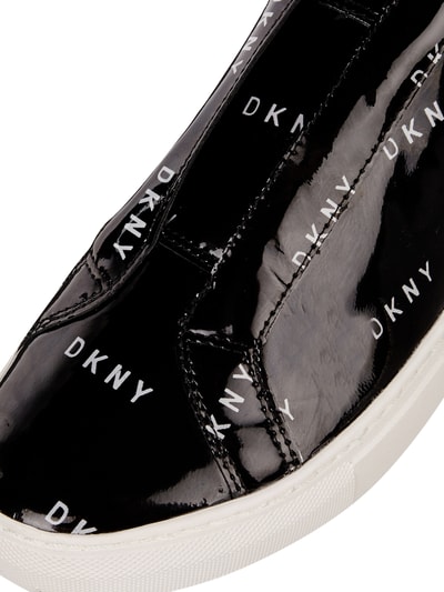 DKNY Sneakersy wsuwane Conner ze skóry Czarny 2