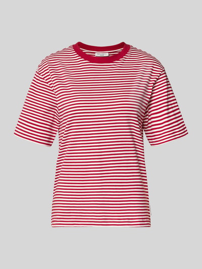 Produktfoto, Regular Fit T-Shirt aus reiner Baumwolle von Marc O'Polo Denim, efekt: wzór w paski, krój regular fit, czysta bawełna