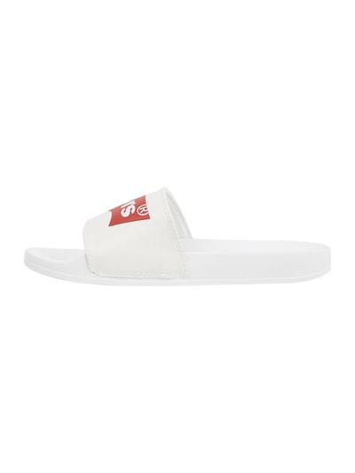 Levi’s® Acc. Slides mit Logo-Detail Modell 'June Batwing' Offwhite 3