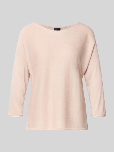 s.Oliver BLACK LABEL Relaxed Fit Strickpullover aus Viskose-Mix mit Glitzergarn Rose 2