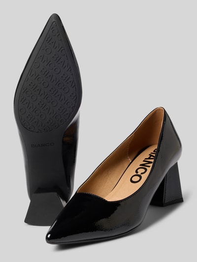 BIANCO Pumps in glänzender Optik Black 4