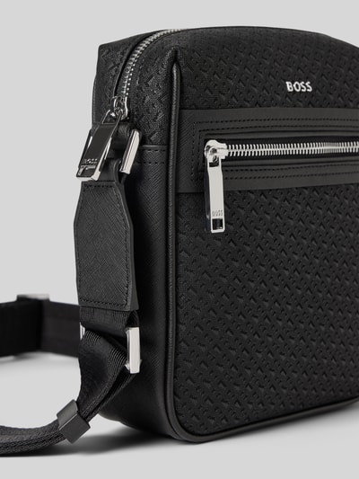 BOSS schoudertas met logo-applicatie Zwart - 3