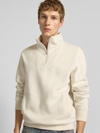 CHAMPION Schipperstrui met logostitching en steekzakken Offwhite - 3