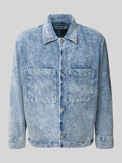 Drykorn Kurtka koszulowa z listwą guzikową model ‘DIARD’ Jeansowy niebieski 2