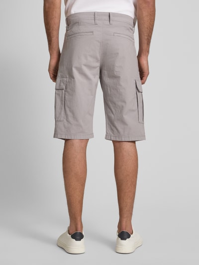s.Oliver BLACK LABEL Relaxed Fit Cargo-Bermudas aus Baumwoll-Elasthan-Mix Hellgrau 5