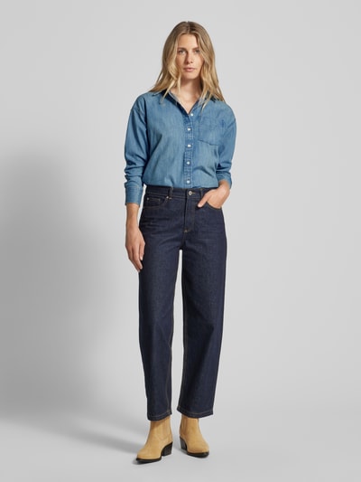 Lauren Ralph Lauren Jeansblouse met borstzak, model 'BRAWLEY' Blauw - 1